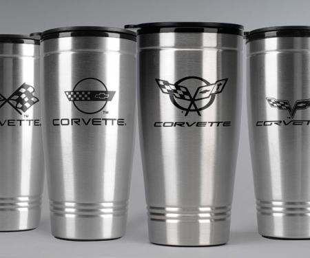 Corvette Stainless Travel Mug, C5 Logo