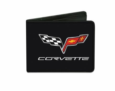 Corvette Bi-Fold Wallet with C6 Logo