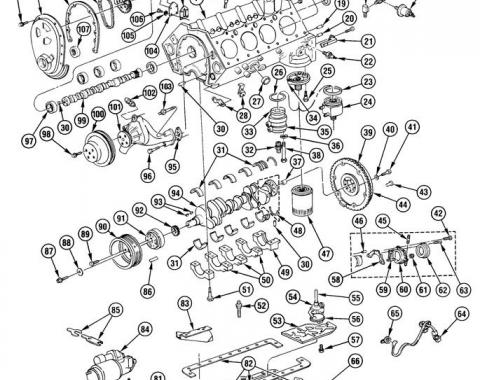 Corvette Engine Oil Cooler Gasket, 1985-1991