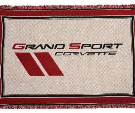 Corvette Woven Throw Blanket, with C1-C6 Logos