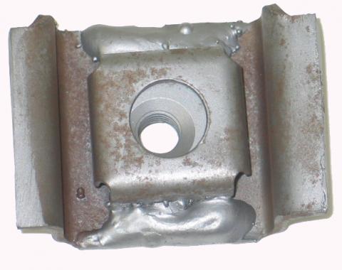 Corvette Body Mount, on Frame With Cage and Nut, 1975-1982