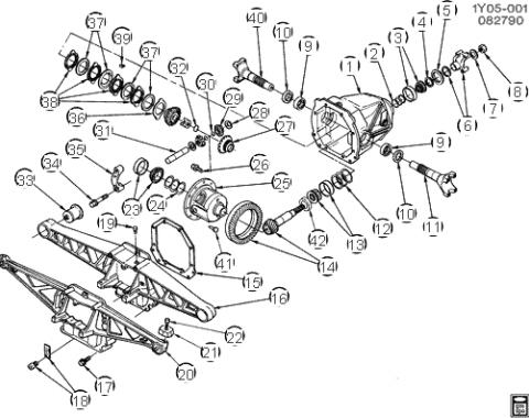 Corvette Rear Axle/Differential Pinion Bearing, 1985-1996