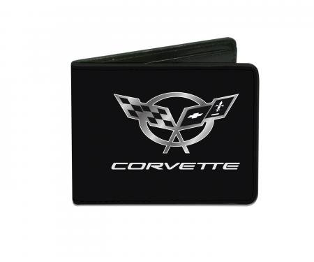 Corvette Bi-Fold Wallet with C5 Logo
