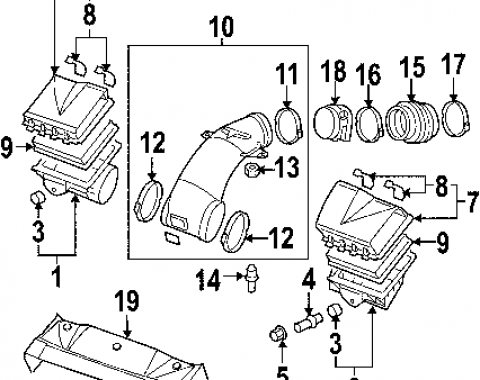 Corvette Upper Air Cleaner Housing, Right, 2005-2007