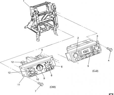 Corvette A/C, Heater Temperature Control, Left, 1997-2004