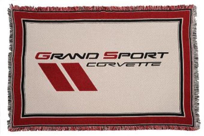 Corvette Woven Throw Blanket, with C1-C6 Logos