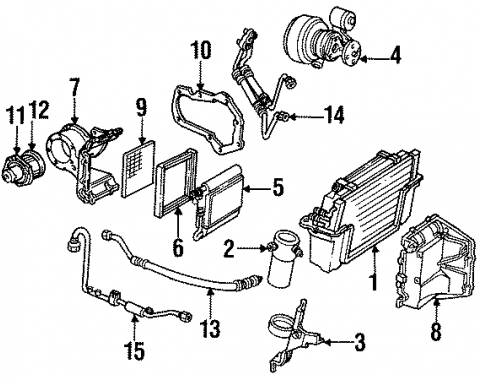 Corvette Evaporator Core Seal, 1984-1996