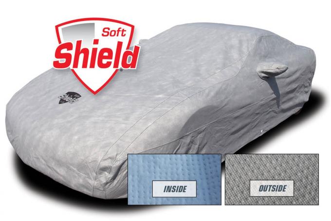 Corvette Car Cover Softshield, with Cable & Lock, 2014-2019 Except Z06