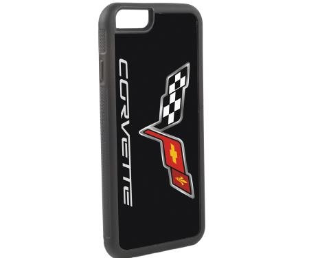 Corvette Samsung Galaxy S6, Rubber Case, with C6 Logo