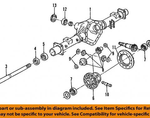 Corvette Differential Carrier Bearing, AC Delco, 1985-1996