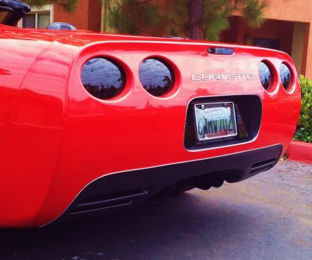 Corvette 9 Piece Blackout Kit with Molded Tail Lights, Acrylic, 1997-2004