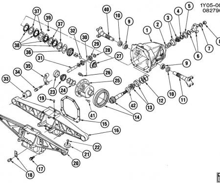 Corvette Differential Pinion Shaft, Spicer, 10117854, 1985-1996