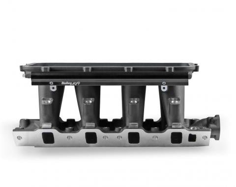 Holley EFI 8.2" SBF Ford Hi-Ram EFI Manifold with Side Mount Top-Black 300-306BK