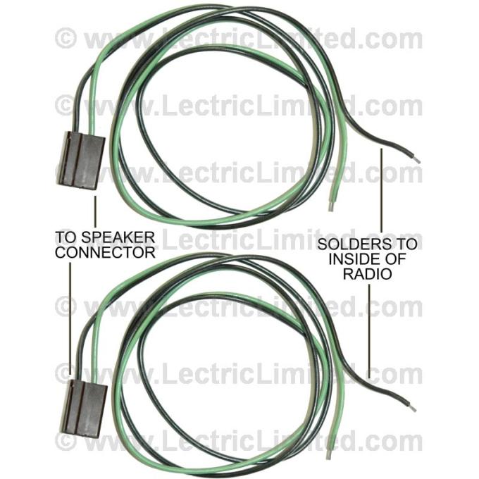 Lectric Limited 1968-1969 Chevrolet Corvette Speaker Harness VRR6869MN