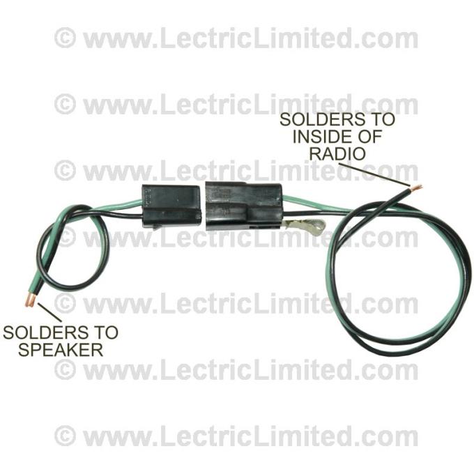 Lectric Limited 1963 Chevrolet Corvette Speaker Harness VRR6300