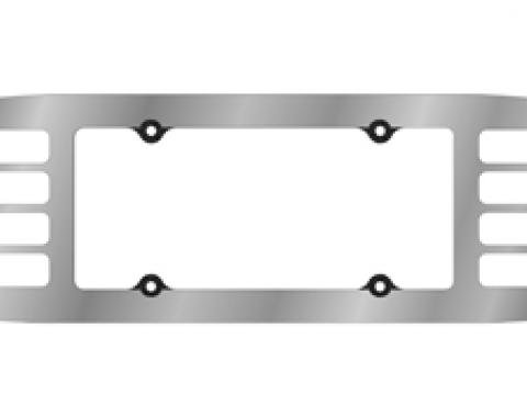 Corvette License Plate & Backup Louver Set, Chrome Acrylic, 1997-2004