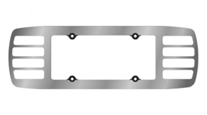 Corvette License Plate & Backup Louver Set, Chrome Acrylic, 1997-2004