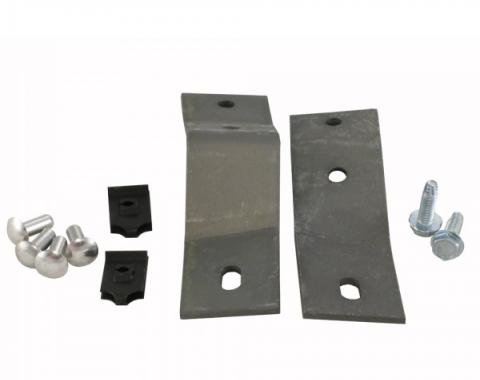 Corvette Side Exhaust Cover Hardware Set, Front, 1965-1967