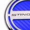 2008-2018 Chrysler 300 Fluid Cap Cover Set 6pc Stingray Font Carbon Fiber Black | Black Carbon Fiber