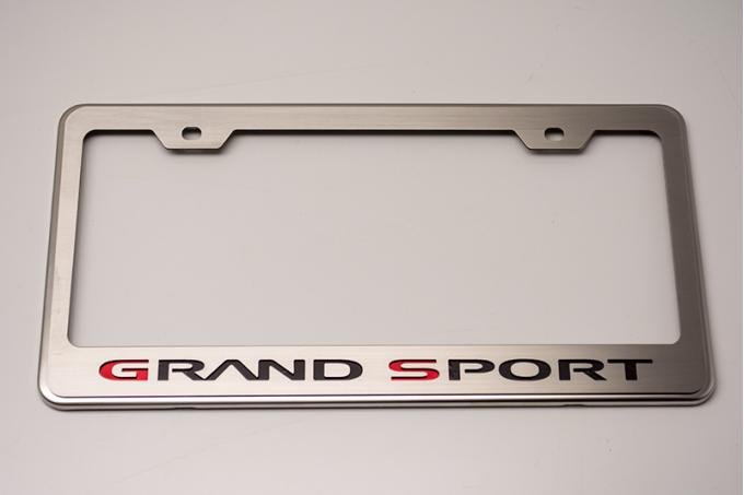 American Car Craft 1953-2017 Chevrolet Corvette Rear Tag Frame Grand Sport Logo GM Licensed 042132