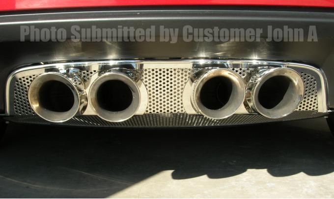 American Car Craft 2005-2013 Chevrolet Corvette Exhaust Filler Panel Corsa 3.5 Perforated 042008