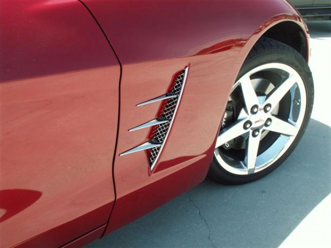 American Car Craft 2005-2013 Chevrolet Corvette Vent Spears w/Laser Mesh Vents 8pc C6 042050