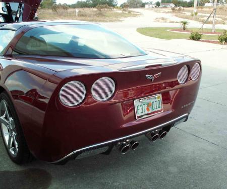 American Car Craft 2005-2013 Chevrolet Corvette Rear Valance Trim Classic Chrome 042035