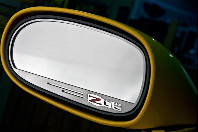 American Car Craft 2005-2019 Chevrolet Corvette Mirror Trim Side View Z06 Style Auto Dim 2pc GM Licensed 042113