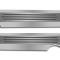 2010-2015 V8 Camaro - Fuel Rail 'Ribbed' Covers 2Pc - Polished & Brushed Stainless Steel 103054