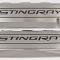 2014-2019 C7/Z51 Corvette - STINGRAY Style Fuel Rail Covers Factory Overlay 2Pc - Stainless Steel, Choose Color 053117