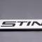 American Car Craft 1975-2017 Chevrolet Corvette Rear Tag Frame Powder Coat Black w/Stainless Steel "Stingray" Lettering 052082