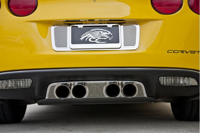 American Car Craft 2005-2013 Chevrolet Corvette Exhaust Filler Panel NPP Exhaust "Billet Style" 042127