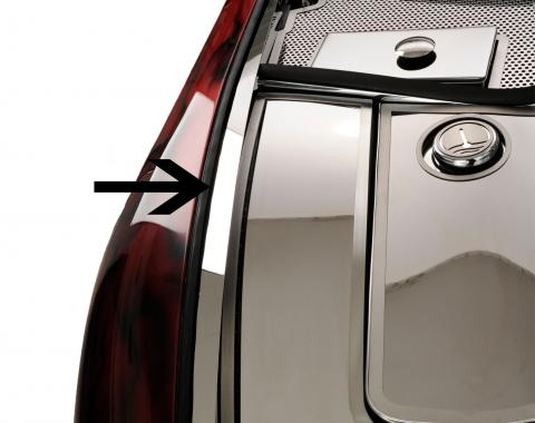 American Car Craft Inner Fender Liners Polished 4pc w/Top Caps 033027
