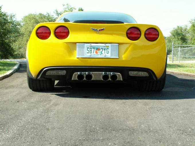 American Car Craft 2005-2013 Chevrolet Corvette Reverse Light Covers Polished Billet Style 042059