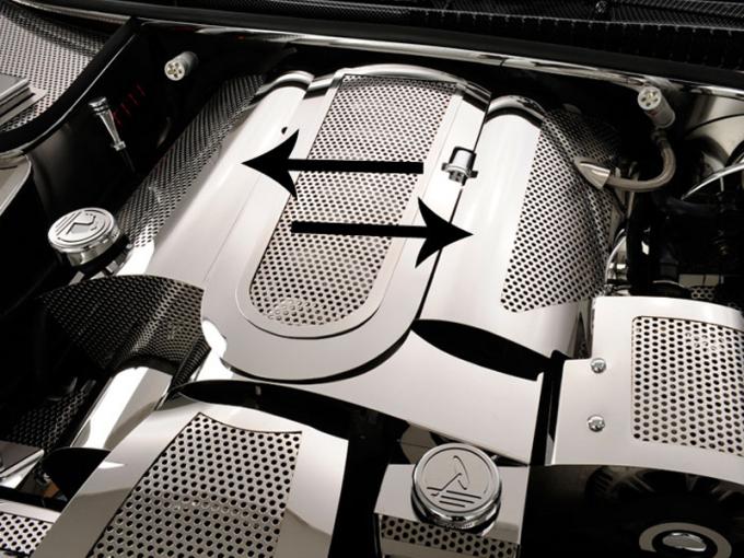 American Car Craft 2014-2019 Chevrolet Corvette Fuel Rail Covers Perforated Replacement Style w/cap cover 033047