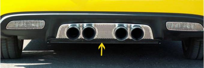 American Car Craft 2005-2013 Chevrolet Corvette Exhaust Filler Panel NPP Exhaust Perforated 042005
