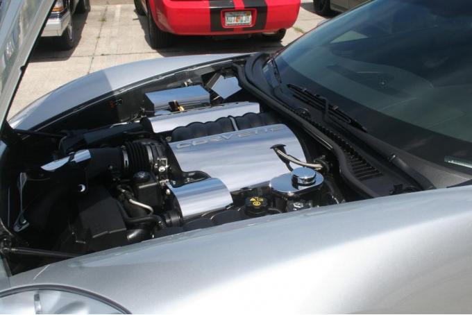 American Car Craft 2008-2019 Chevrolet Corvette Fuel Rail Covers Polished C6 05-07 "Corvette" Lettering 043114