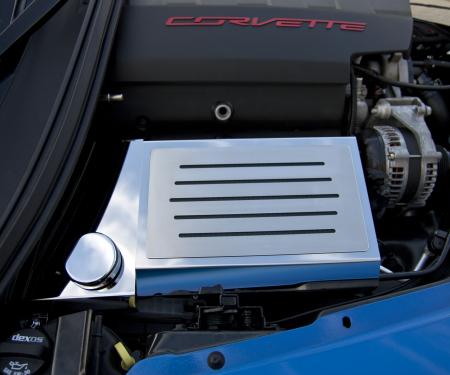 2014-2019 Corvette Z06/Z51/C7  Stingray - Fuse Box Cover Polished w/Ribbed Slots - Choose Color 053037