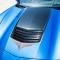 American Car Craft 2014-2019 Chevrolet Corvette Hood Vent Graphic Black Carbon Fiber/Satin Black 052081