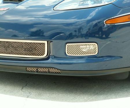 American Car Craft 2005-2013 Chevrolet Corvette Air Dam Grilles Laser Mesh Z06 042045