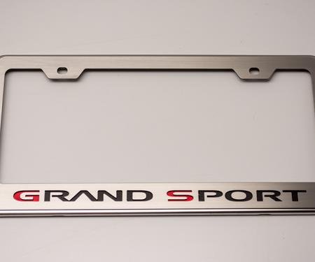 American Car Craft 1953-2017 Chevrolet Corvette Rear Tag Frame Grand Sport Logo GM Licensed 042132