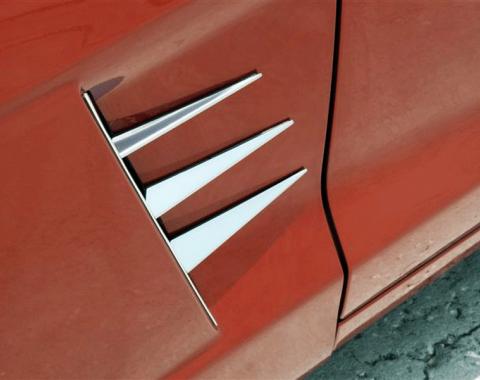 American Car Craft 2005-2013 Chevrolet Corvette Vent Spears Only Polished 6pc C6 042048