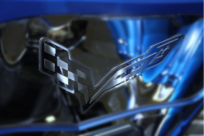 American Car Craft 2014-2019 Chevrolet Corvette Hood Badge Emblem for Factory Pad 053021