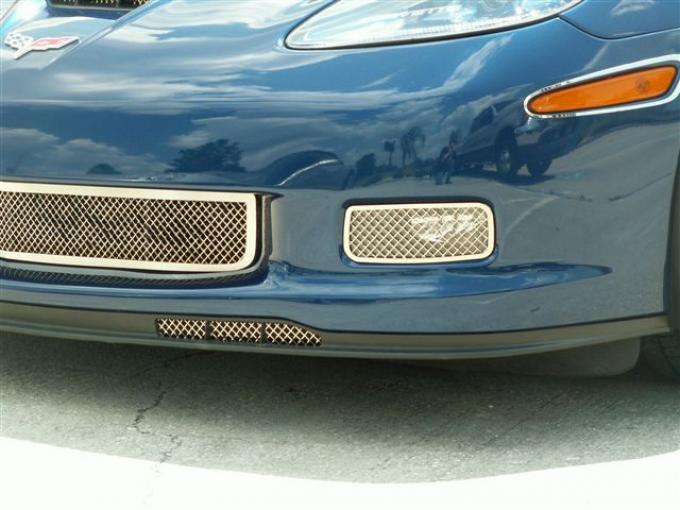 American Car Craft 2005-2013 Chevrolet Corvette Air Dam Grilles Laser Mesh Z06 042045