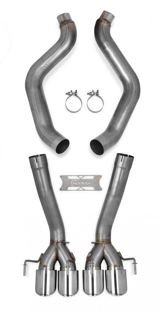 Hooker 2005-2008 Chevrolet Corvette Blackheart Axle-Back Exhaust System 70401314-RHKR