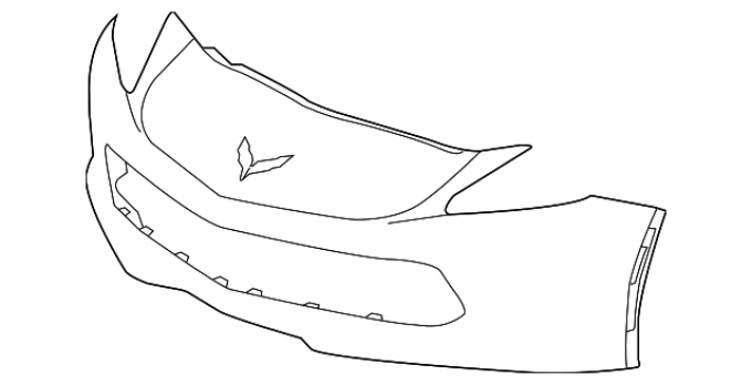 Corvette Front Bumper Cover, 2015-2018