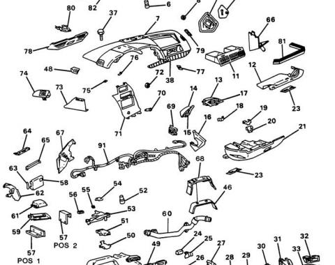 Corvette Glove Box Door Lock Retainer, 1990-1993