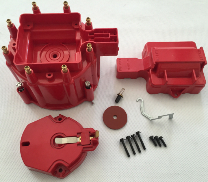 Corvette HEI Distributor Cap and Rotor, Red, 19751991 Motor City Vettes