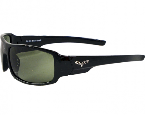 Black Corvette Sunglasses, with C6 Logo