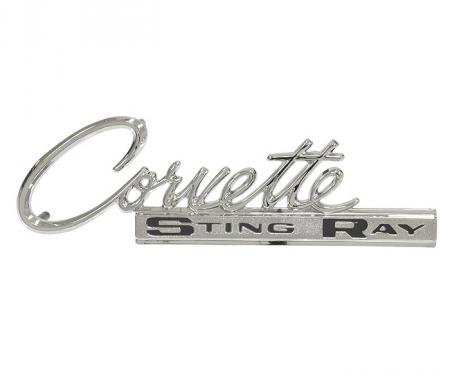 Trim Parts 63-65 Corvette Rear Emblem, Corvette Sting Ray, Each 5217